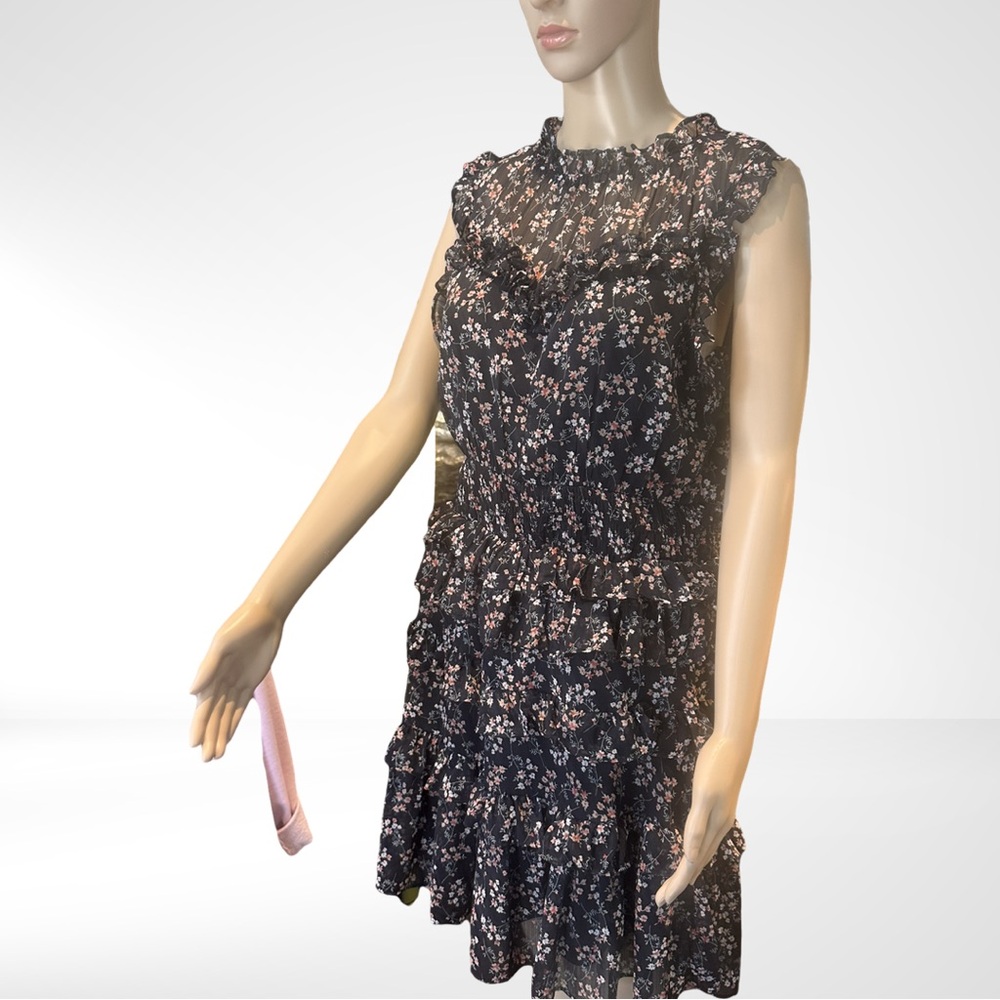 Sugar Lip 2 Floral Short Lined Sleeveless Dress M - Picture 3 of 8